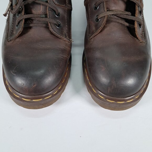 Dr Martens Vintage Oxford Shoes Men UK 9 Brown US 10 Leather 7733 England - Picture 6 of 16